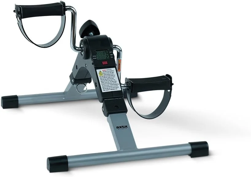 دستگاه پدال ورزشی Axox Fitness EZ Bike - دوچرخه ورزشی جمع و جور زیر میزی برای پاها و بازوها، مقاومت قابل تنظیم برای تمرینات خانگی، اداری و فیزیوتراپی
