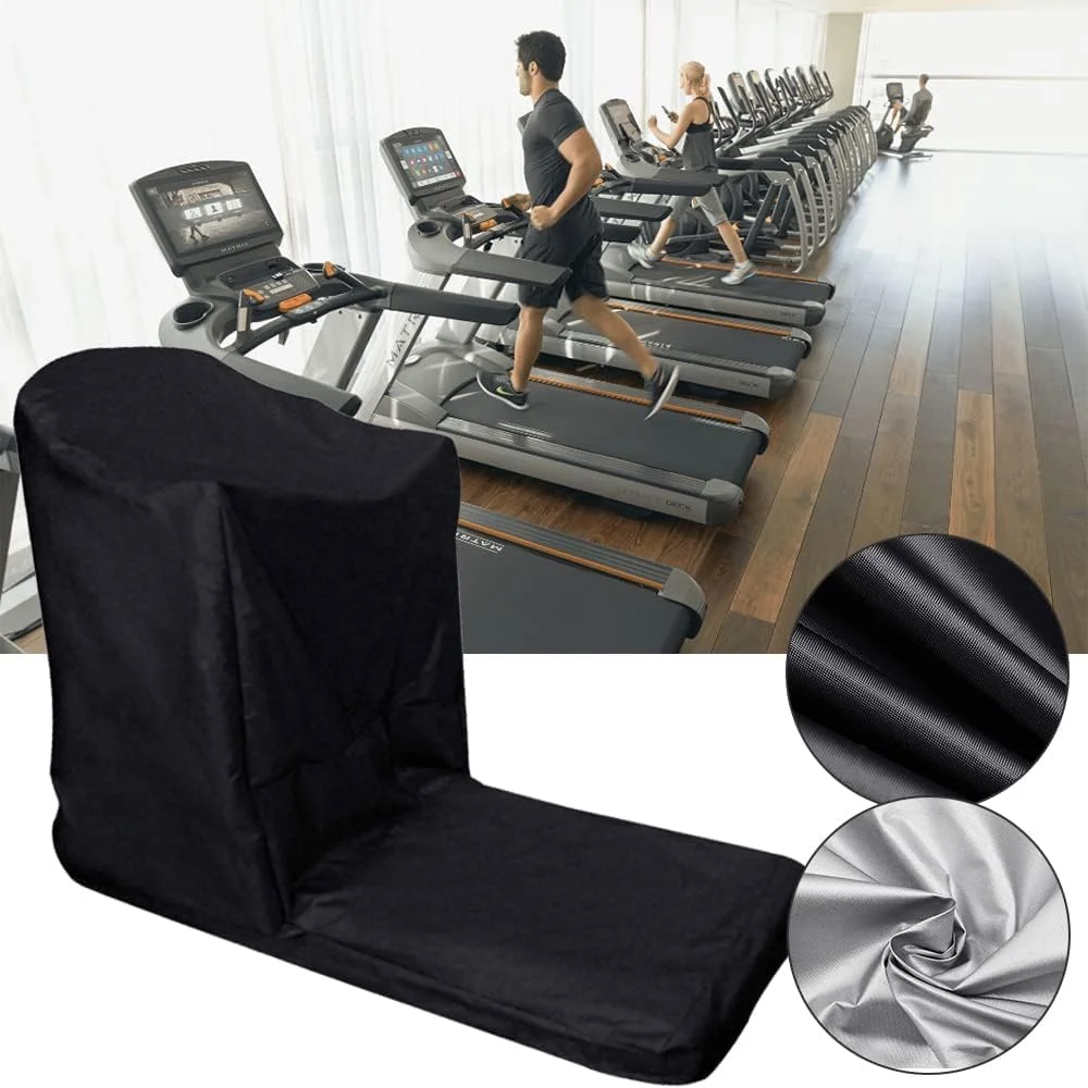 روکش تردمیل Azonee، روکش ضد آب تردمیل غیر تاشو مناسب فضای داخلی و خارجی با زیپ، محافظ تجهیزات ورزشی، روکش محافظ دستگاه دویدن ضد گرد و غبار (بزرگ)