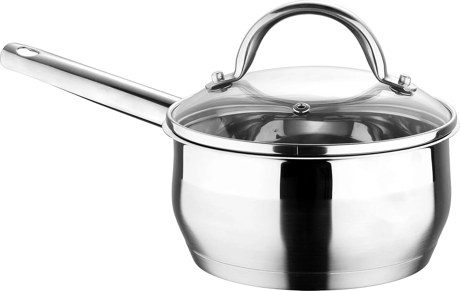 برگنر گورمت 2 BG6394 شیرجوش با درب، نقره ای، 18 سانتی متر، استیل ضد زنگ 18/10