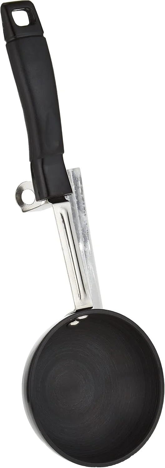 تابه کوچک راج با پوشش نچسب و آنودایز سخت، 9.5 سانتی متر، 12 سانتی متر، خاکستری تیره، تابه داغ کردن روغن، تابه واغار، ایمن در برابر شعله، ایمن برای اجاق گاز، دسته سیمی استیل ضد زنگ، مقاوم در برابر خراش