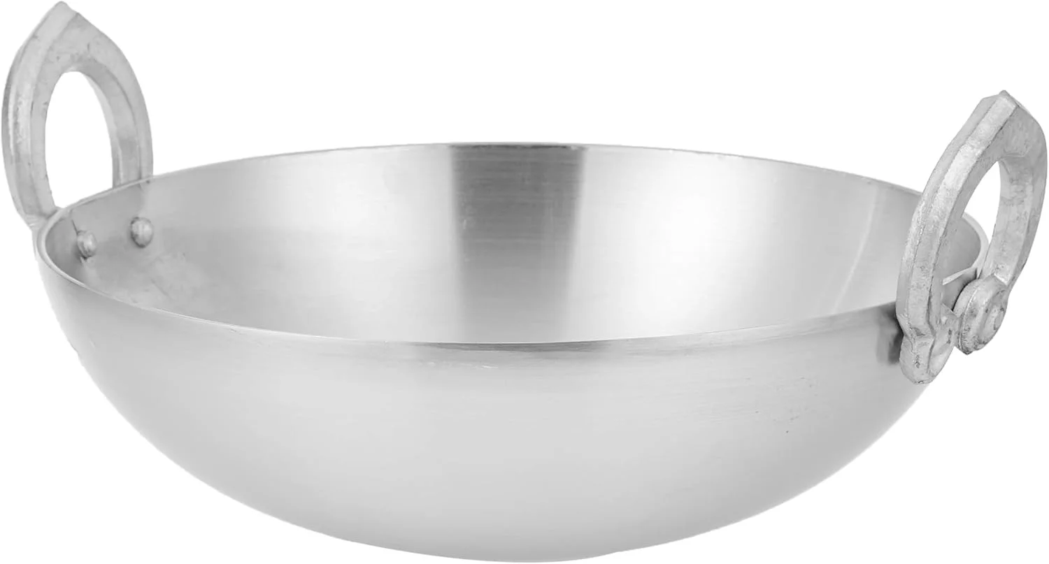 کادای آلومینیومی راج با دسته دو طرفه، 26 سانتی متر، RAK002، تابه سرخ کردنی، وک، قابلمه سرخ کردنی عمیق، قابلمه برشته کردن