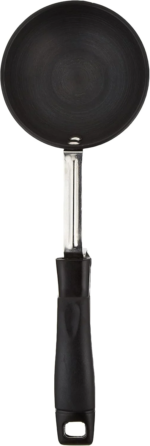 تابه کوچک راج با پوشش نچسب و آنودایز سخت، 9.5 سانتی متر، 12 سانتی متر، خاکستری تیره، تابه داغ کردن روغن، تابه واغار، ایمن در برابر شعله، ایمن برای اجاق گاز، دسته سیمی استیل ضد زنگ، مقاوم در برابر خراش