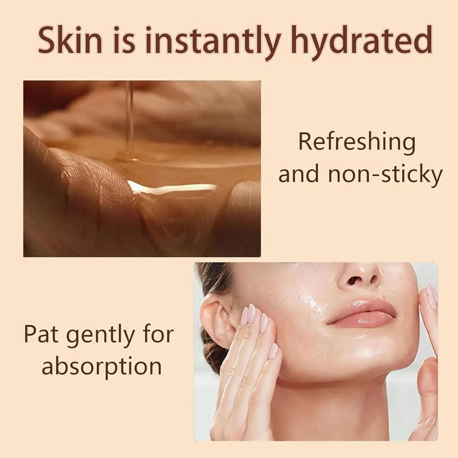 سرم کلاژن خشک شده Noviqo برای صورت، مجموعه سرم ترمیم کننده ضد چروک نانو ابریشم خشک شده، لیفت فوری صورت و چشم، آمپول صورت ضد پیری برای مراقبت از خاصیت ارتجاعی (1 ست)