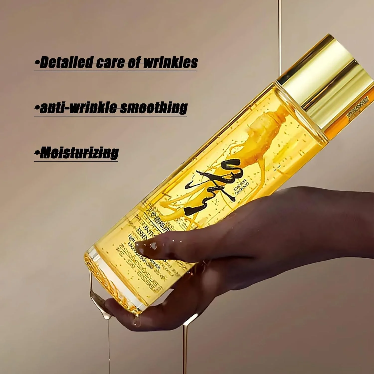 مایع ضد پیری FUIN، سرم ضد چروک با عصاره جینسینگ و جینسینگ قرمز کره ای، مناسب برای ضد پیری، روغن اسانس جینسینگ برای مبارزه با از دست دادن کلاژن و بهبود افتادگی پوست