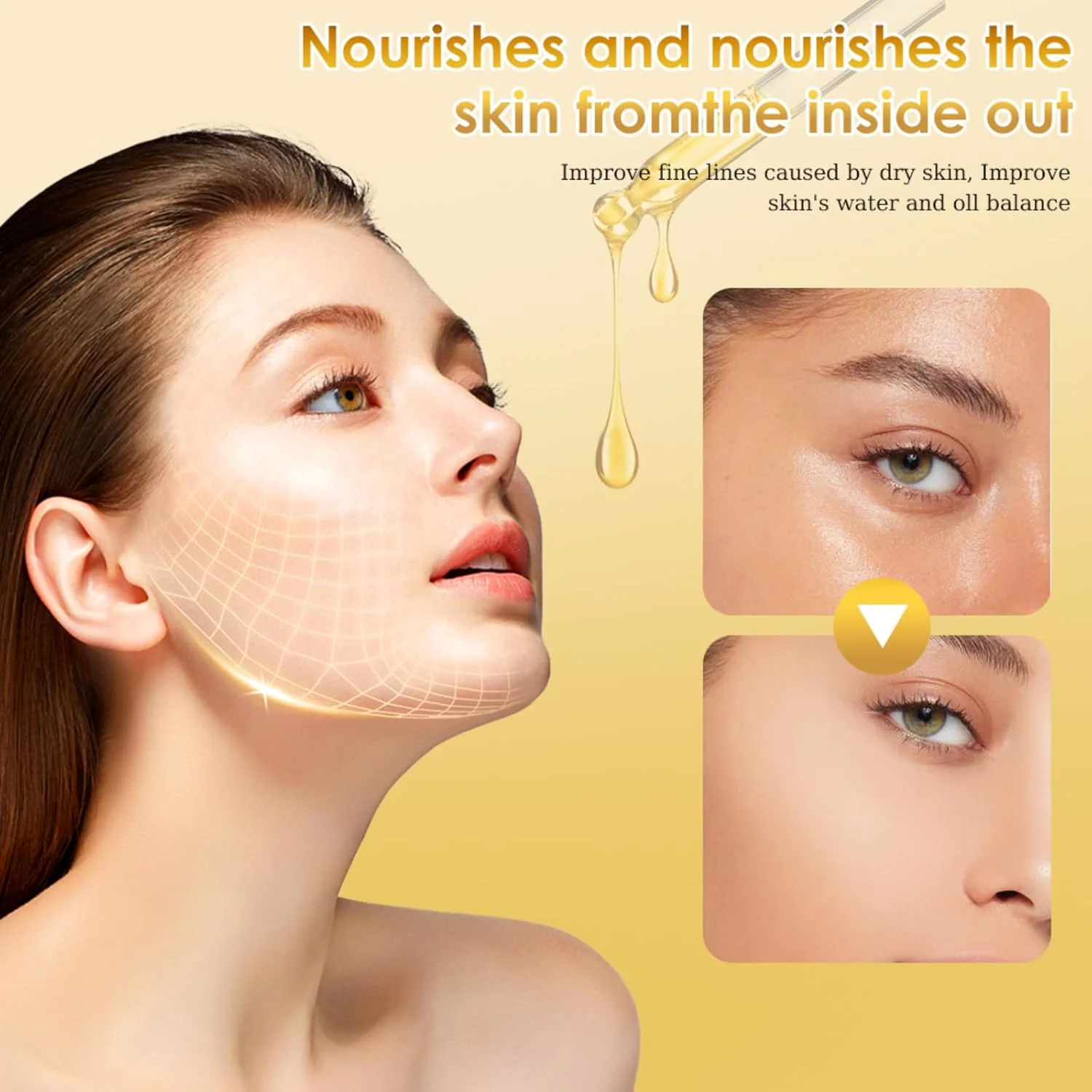 عصاره جینسینگ مایع، سرم ضد پیری پپتید جینسینگ، اسانس جینسینگ قرمز کره‌ای برای ضد پیری، عصاره جینسینگ روغن سرم اصلی ضد چروک، مرطوب کننده، سفت کننده پوست برای انواع پوست