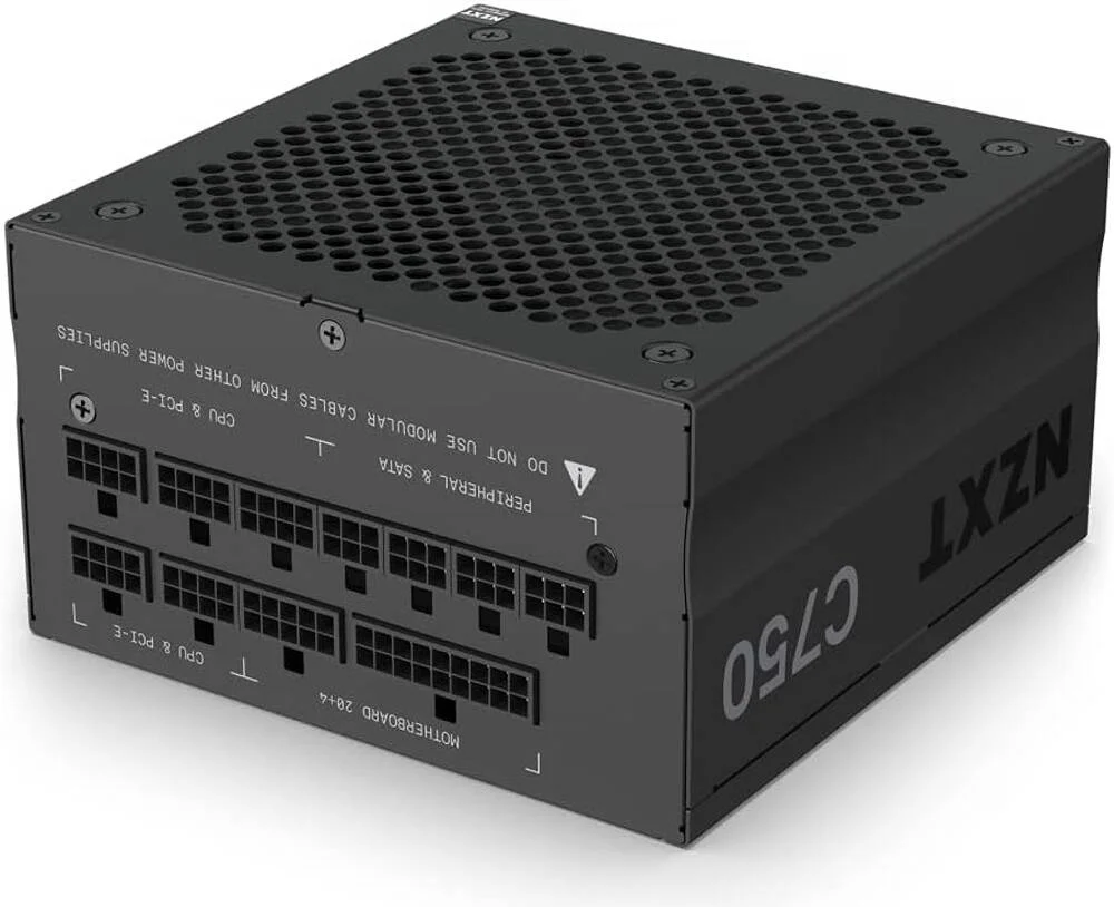 منبع تغذیه 750 وات NZXT C750، کاملاً ماژولار، دارای گواهینامه 80+ Gold، فن 135 میلیمتری Fluid-dynamic، جریان هوای 93.02 CFM، حداکثر نویز 44.5 dBA، حالت فن Zero RPM، مشکی | PA-7G1BB-UK منبع تغذیه 750 وات NZXT C750، کاملاً ماژولار، دارای گواهینامه 80+ Gold، فن 135 میلیمتری Fluid-dynamic، جریان هوای 93.02 CFM، حداکثر نویز 44.5 dBA، حالت فن Zero RPM، مشکی | PA-7G1BB-UK