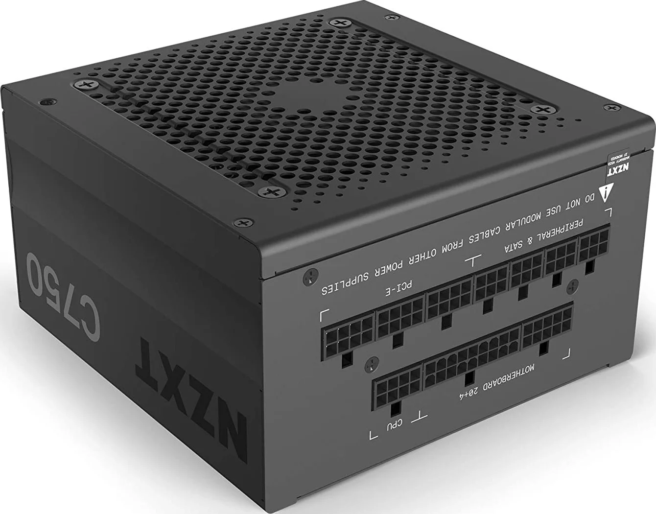 منبع تغذیه 750 واتی NZXT C750 - NP-C750M-UK - دارای گواهینامه 80+ Gold - کنترل فن سایلنت هیبریدی - بلبرینگ دینامیک سیال - طراحی ماژولار - کابل های روکش دار - منبع تغذیه ATX گیمینگ | NP-C750M-UK