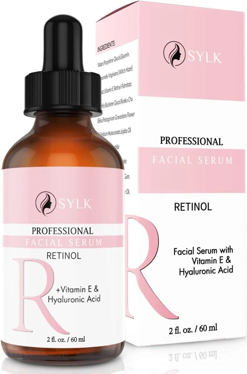 سرم رتینول صورت حاوی هیالورونیک اسید و ویتامین E | سرم میکرونیدلینگ برای درمارولر | سرم مراقبت از پوست ضد پیری ویتامین A | درمان جای جوش و چروک | 60 میلی لیتر