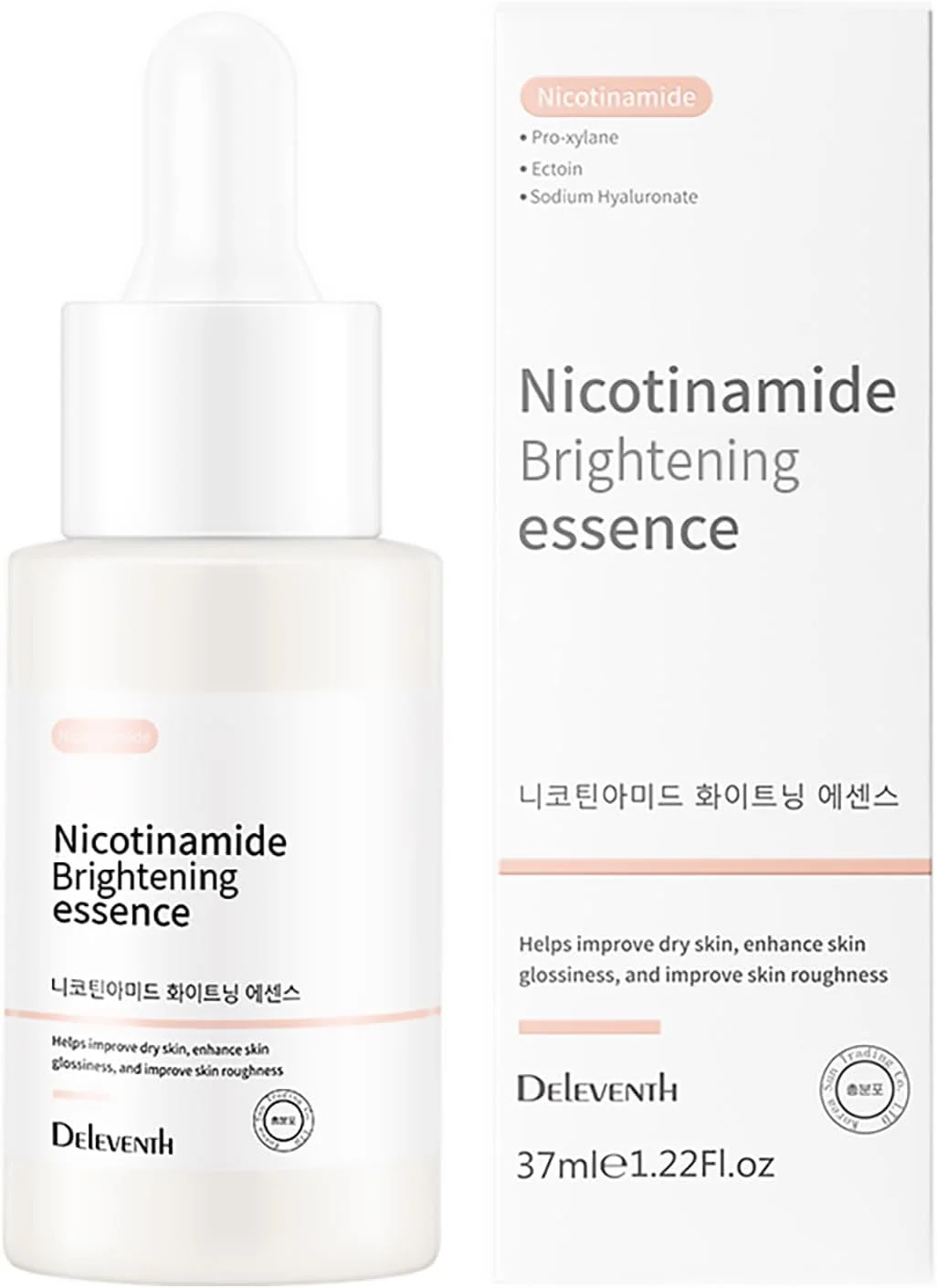 سرم صورت نیاسینامید DEleventh، محصول کره، ۳۷ میلی‌لیتر / حاوی پرو-کسیلین و اکتوئین، ضد چروک، روشن کننده و آبرسان، کاهش منافذ، خطوط ریز، صاف کننده پوست و افزایش خاصیت ارتجاعی برای داشتن پوستی درخشان