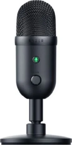 میکروفون USB ریزر Seiren V2 X برای استریمرها، میکروفون کندانسور 25 میلی‌متری، الگوی دریافت Supercardioid، محدود کننده بهره آنالوگ، نرخ نمونه برداری 48 کیلوهرتز، مشکی | RZ19-04050100-R3M1