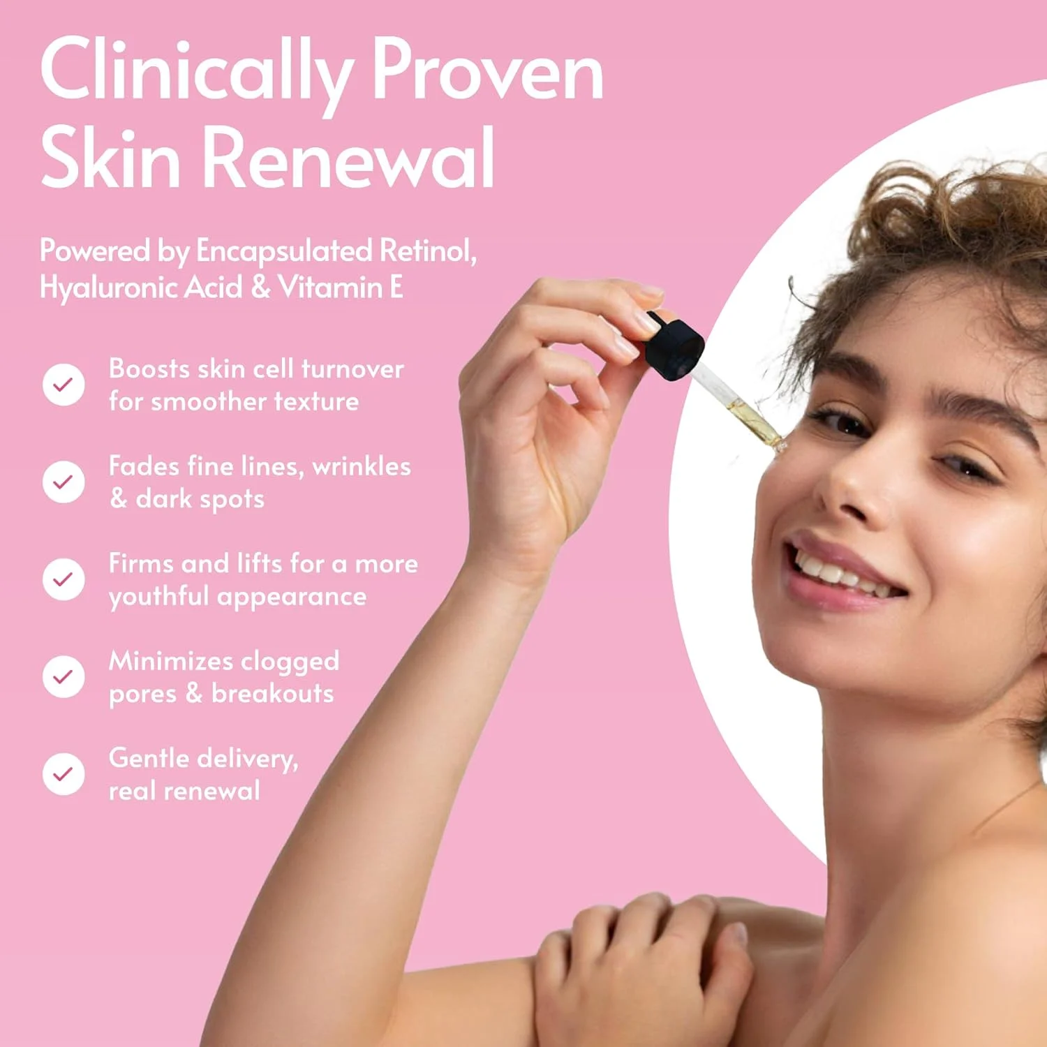 سرم رتینول صورت حاوی هیالورونیک اسید و ویتامین E | سرم میکرونیدلینگ برای درمارولر | سرم مراقبت از پوست ضد پیری ویتامین A | درمان جای جوش و چروک | 60 میلی لیتر