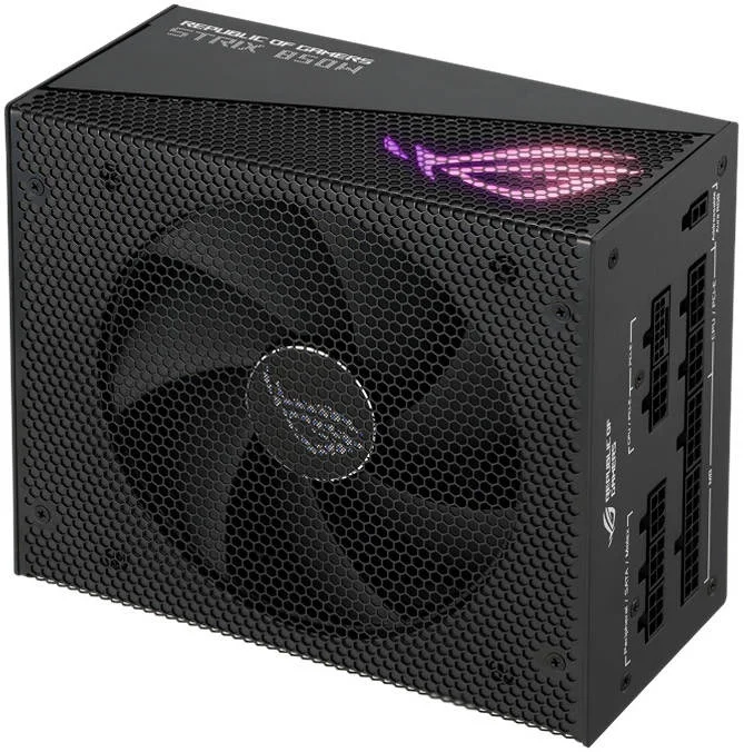 منبع تغذیه ATX مدل ROG STRIX 850W Aura Edition، گواهینامه 80 PLUS Gold، کاملاً ماژولار، فن 135 میلیمتری Axial-tech، فناوری 0dB، PCIe Gen 5.0، نورپردازی ARGB، مشکی | 90YE00P2-B0NA00 منبع تغذیه ATX مدل ROG STRIX 850W Aura Edition، گواهینامه 80 PLUS Gold، کاملاً ماژولار، فن 135 میلیمتری Axial-tech، فناوری 0dB، PCIe Gen 5.0، نورپردازی ARGB، مشکی | 90YE00P2-B0NA00