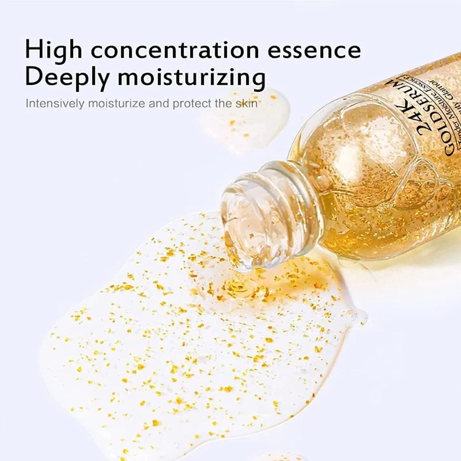 سرم آمپول لیفتینگ کلاژن طلا 24 عیار، سرم صورت کلاژن اسانس ضد پیری، سرم اسانس فویل طلای خالص 24 عیار، ترمیم کننده پوست ضد چروک مرطوب کننده و سفت کننده برای انواع پوست (1 عدد)