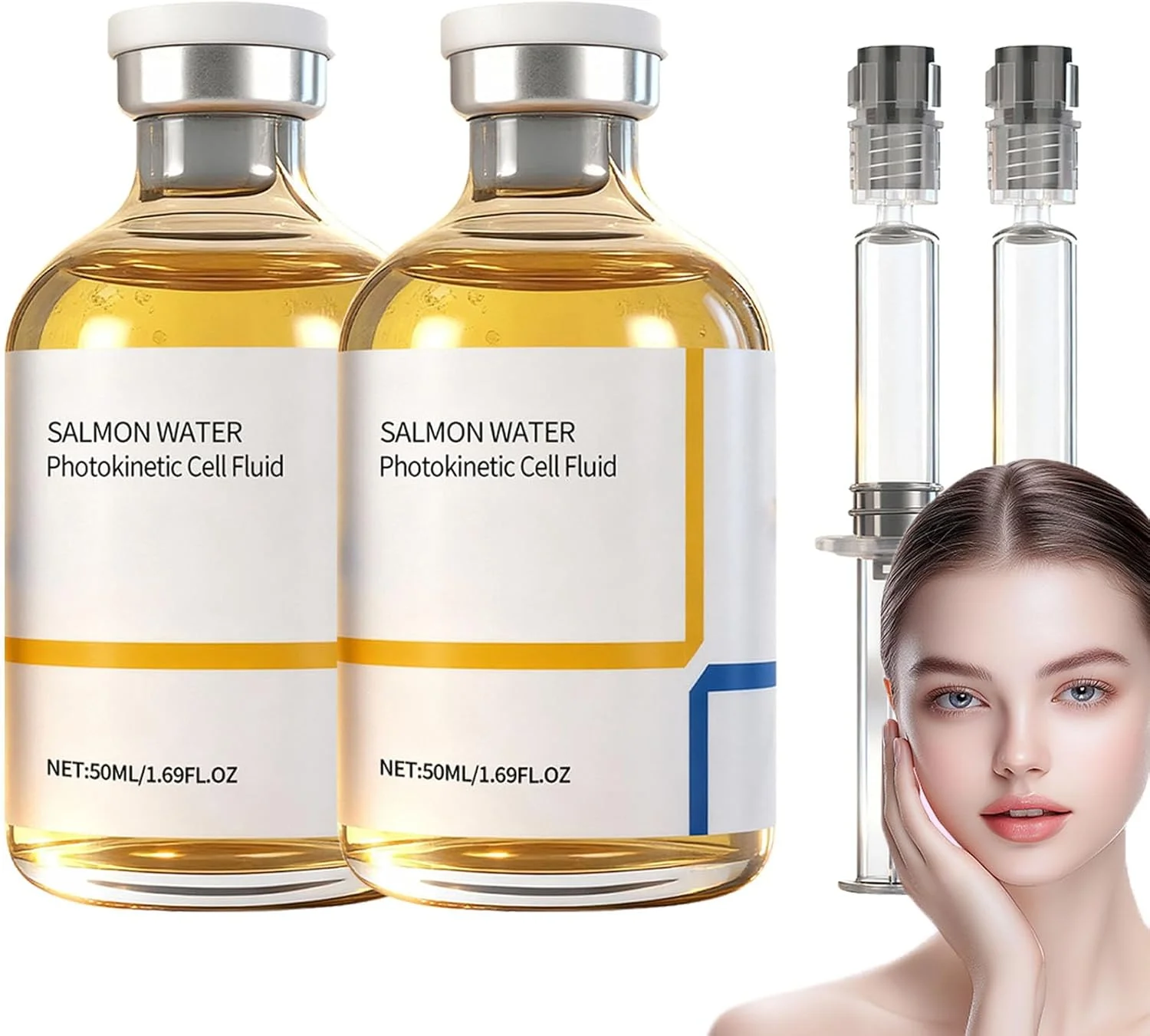 سرم ضد چروک سالمون، سرم صورت سالمون، اسانس جوانساز و ضد چروک کلاژن، آمپول لیفت و سفت کننده پوست سالمون، کاهش علائم پیری، افزایش خاصیت ارتجاعی پوست (2 عدد)