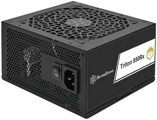 منبع تغذیه غیر ماژولار 850 وات سیلوراستون Triton 850Rx، توان 850 وات، راندمان 80 پلاس گلد، فن بلبرینگ ICB 120 میلی‌متری، PFC فعال، خازن‌های الکترولیتی ژاپنی، فرم فاکتور ATX، مشکی | SST-TR850R-GF