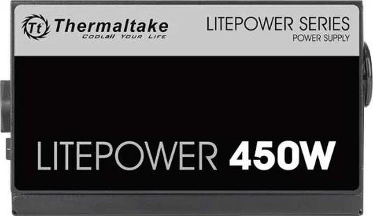 منبع تغذیه ترمالتیک Litepower 450W 230V ATX 12V 2.3 با کانکتور 6+2 پین PCI-E x 2 و فن کم صدا | PS-LTP-0450NPCNUK-2