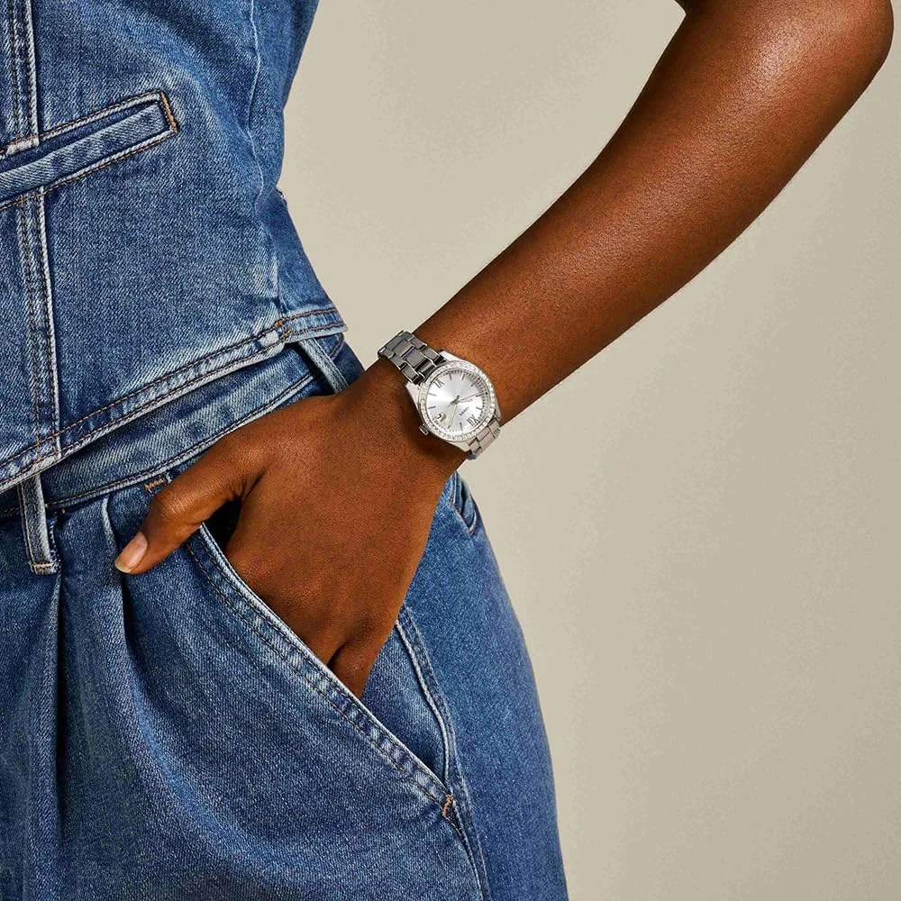 ساعت مچی زنانه فسیل مدل Scarlette Mini، اندازه قاب 32 میلی متر، موتور کوارتز، بند استیل ضد زنگ