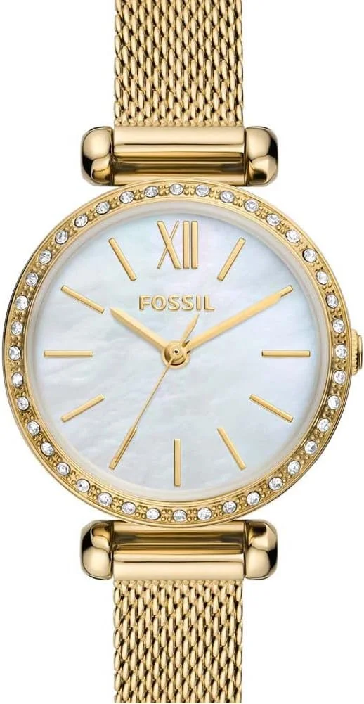 ساعت مچی زنانه فسیل مدل Tillie Mini با بند استیل طلایی - BQ3898