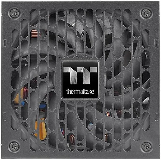 منبع تغذیه کامپیوتر ترمالتیک Toughpower SFX 1000W Gold، تمام ماژولار، نسخه TT Premium، حداکثر ظرفیت 1000 وات، 80 PLUS Gold، فن بلبرینگ دینامیکی سیال 120 میلی متری، PCIe 5.0، مشکی | PS-STP-1000FNFAGK-1