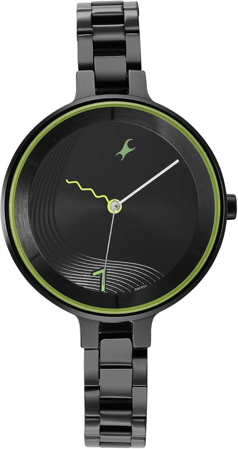 ساعت مچی آنالوگ صفحه مشکی زنانه فست‌رک - NR6265NM01