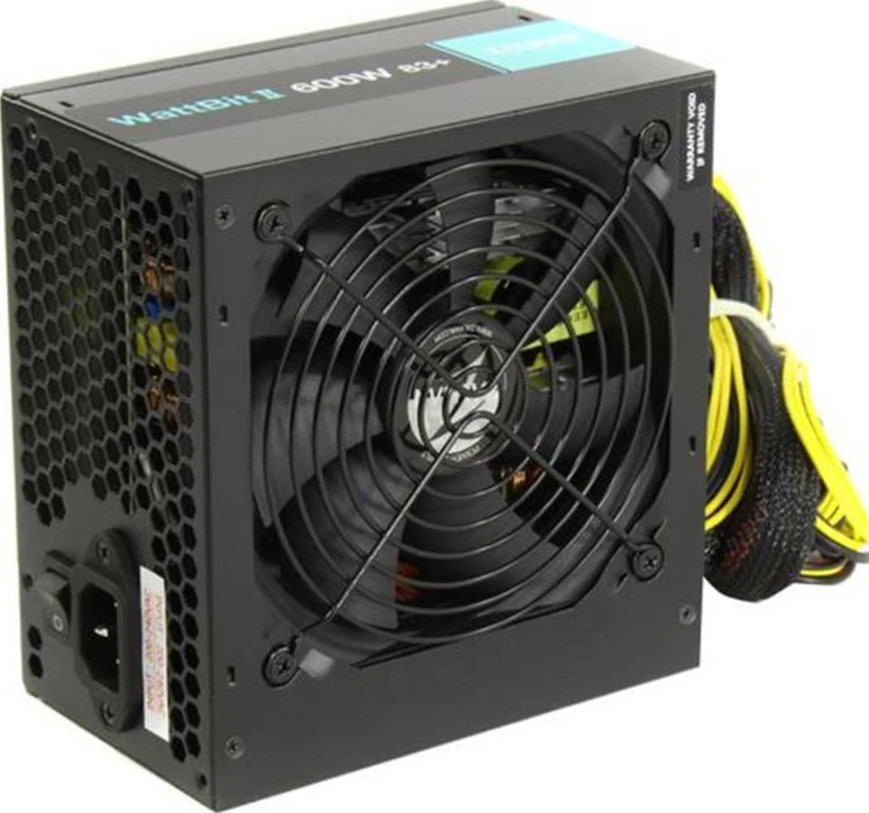 منبع تغذیه 600 واتی زالمن Wattbit II، قطر فن 120 میلی‌متر، بدون PFC، جریان ورودی 6 آمپر، فرکانس 50-60 هرتز، کانکتور SATA / Molex | ZM600-XEII