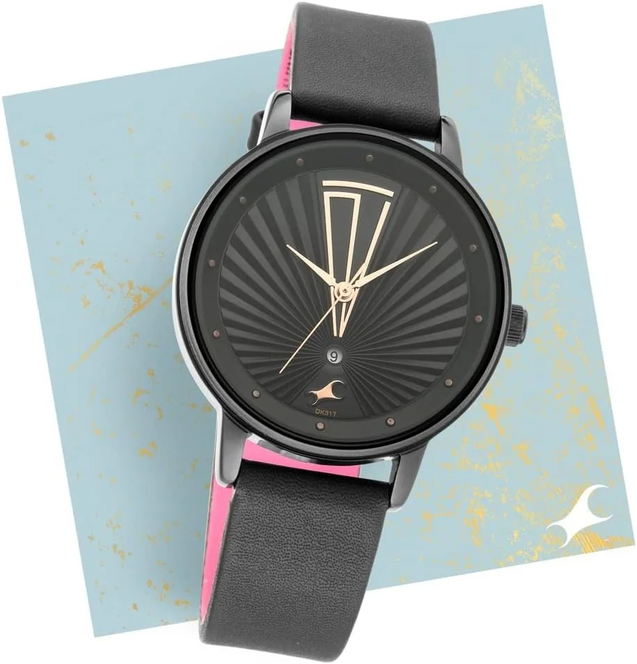 ساعت مچی زنانه Fastrack مدل Ruffles Collection با صفحه مشکی - 6206NL02/NP6206NL02 ساعت مچی زنانه Fastrack مدل Ruffles Collection با صفحه مشکی - 6206NL02/NP6206NL02