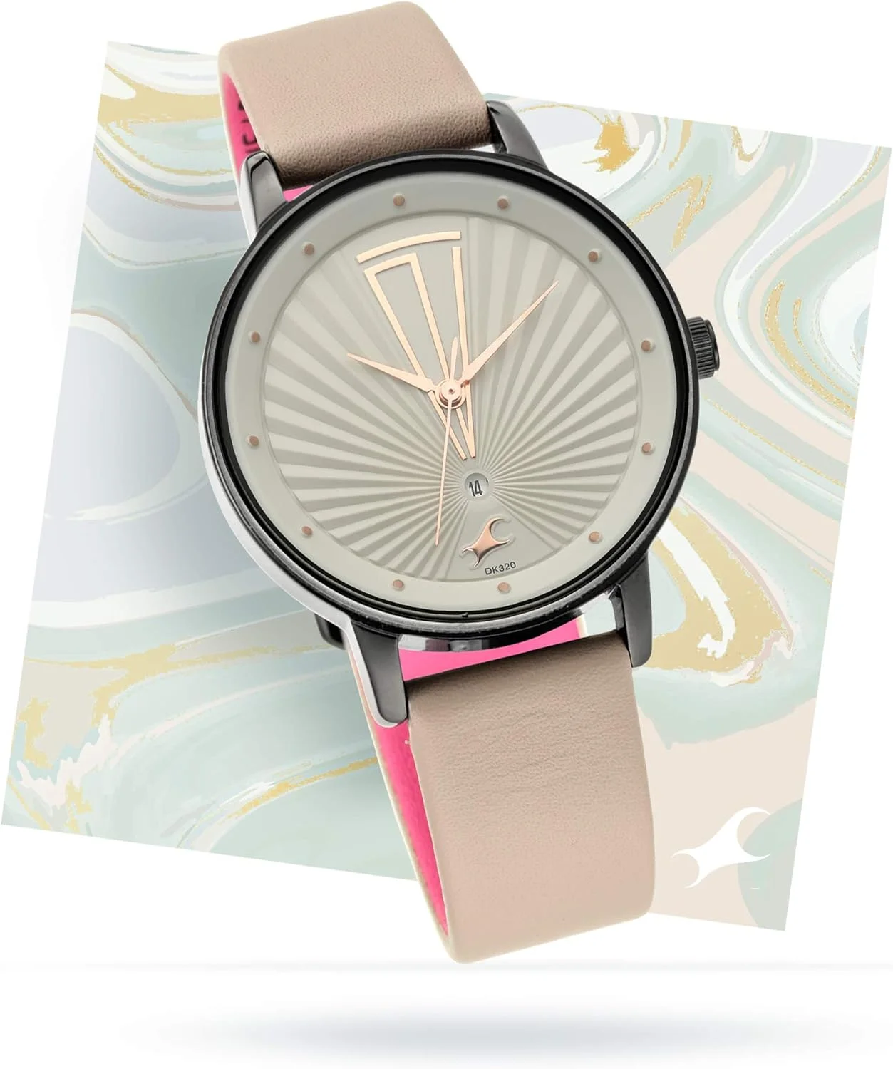 ساعت مچی آنالوگ زنانه با صفحه رزگلد فست‌تراک - NR6206NL01