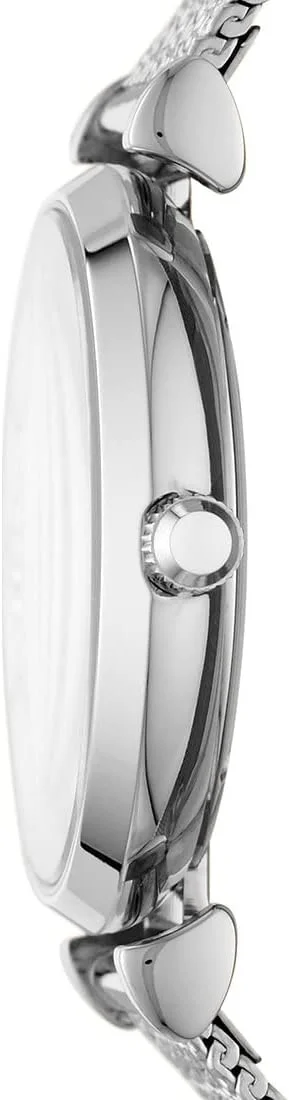 ساعت آنالوگ زنانه امپوریو آرمانی با صفحه صدف مروارید و بند استیل - مدل AR11319، نقره ای