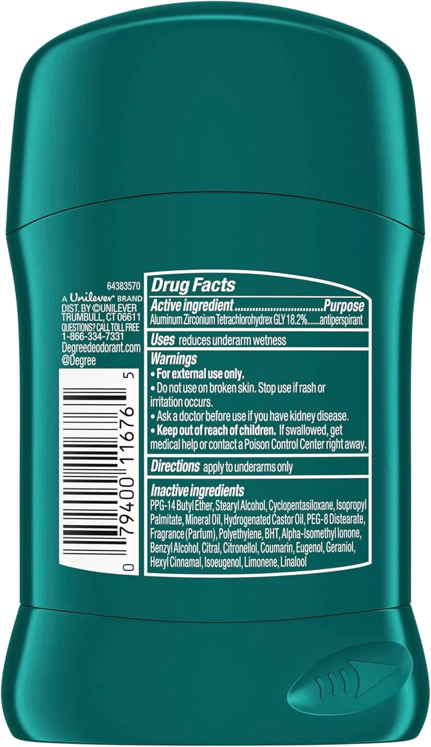 دئودورانت ضد تعریق مردانه Degree مدل Original Protection با محافظت 48 ساعته در برابر تعریق و بو، Cool Rush، حجم 50 میلی لیتر، بسته 12 عددی دئودورانت ضد تعریق مردانه Degree مدل Original Protection با محافظت 48 ساعته در برابر تعریق و بو، Cool Rush، حجم 50 میلی لیتر، بسته 12 عددی