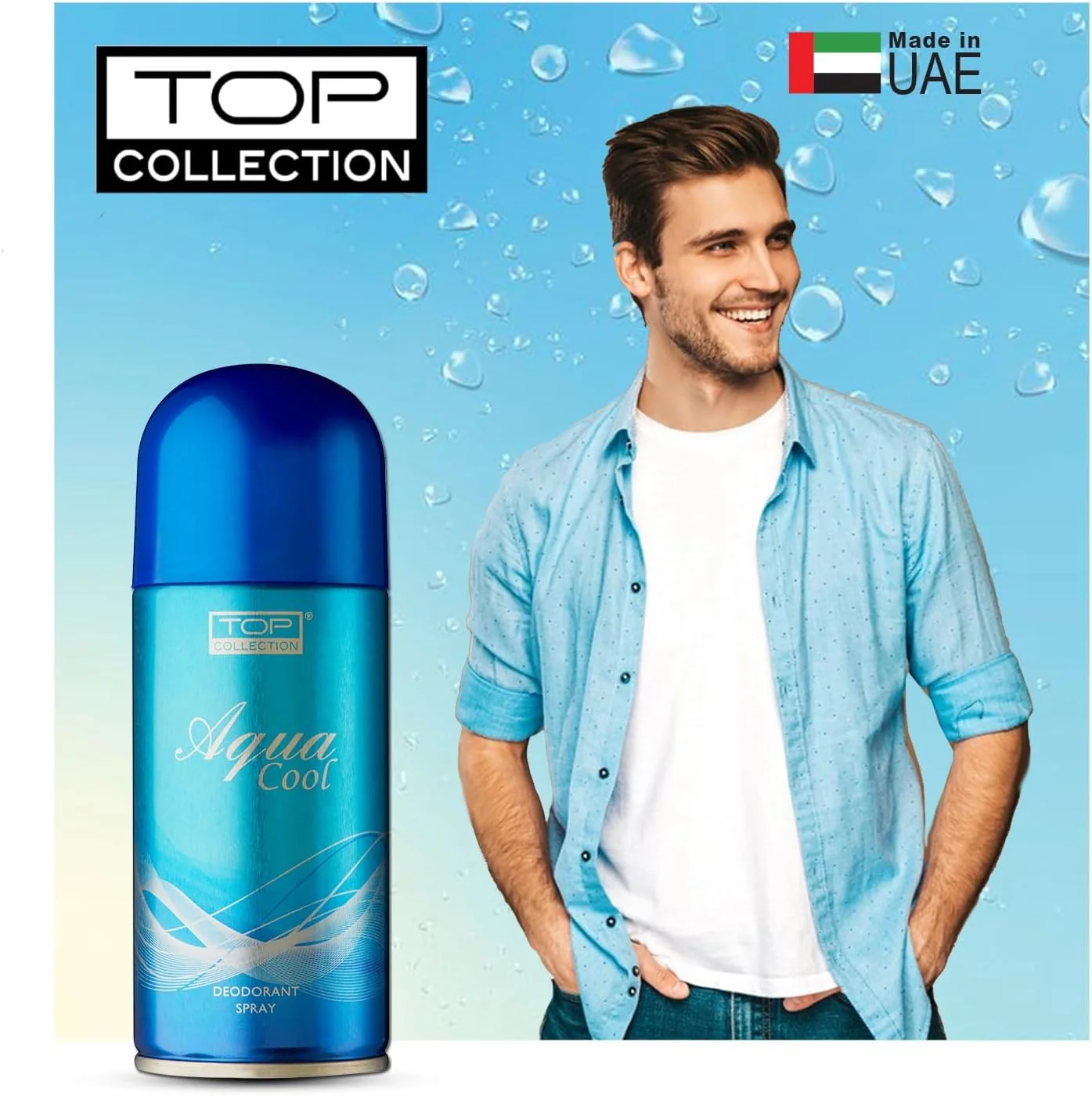 اسپری خوشبو کننده بدن تاپ کالکشن - آکوا کول | رایحه معطر دریایی | ماندگاری طولانی و رایحه قوی | اسپری بدن ممتاز برای آقایان | خوشبو کننده بدن مناسب استفاده روزانه برای آقایان | 150 میلی لیتر | ساخت امارات متحده عربی اسپری خوشبو کننده بدن تاپ کالکشن - آکوا کول | رایحه معطر دریایی | ماندگاری طولانی و رایحه قوی | اسپری بدن ممتاز برای آقایان | خوشبو کننده بدن مناسب استفاده روزانه برای آقایان | 150 میلی لیتر | ساخت امارات متحده عربی