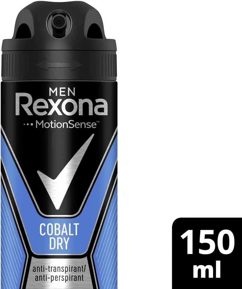 اسپری ضد تعریق مردانه رکسونا مدل Cobalt Dry با محافظت 48 ساعته در برابر بوی بدن و رطوبت زیر بغل با فناوری ضد تعریق 150 میلی لیتر اسپری ضد تعریق مردانه رکسونا مدل Cobalt Dry با محافظت 48 ساعته در برابر بوی بدن و رطوبت زیر بغل با فناوری ضد تعریق 150 میلی لیتر