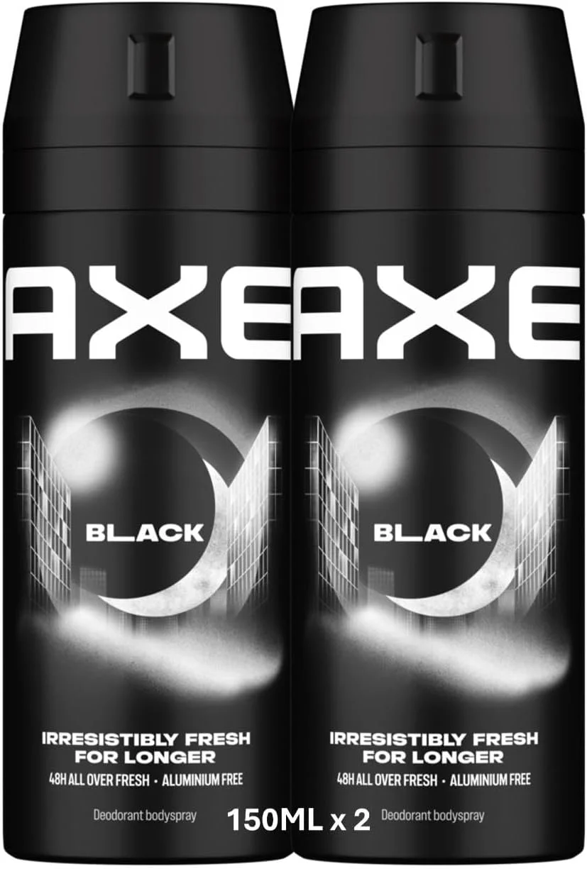 اسپری خوشبو کننده بدن مردانه اکس بلک، 150 میلی لیتر (بسته 2 عددی) اسپری خوشبو کننده بدن مردانه اکس بلک، 150 میلی لیتر (بسته 2 عددی)
