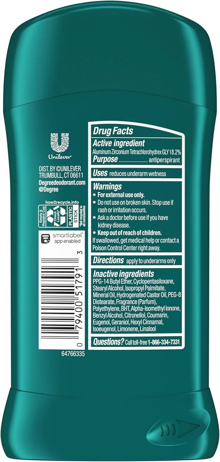 استیک ضد تعریق مردانه Degree Ultra Fresh با رایحه Cool Rush، بسته 4 عددی، 76 گرم استیک ضد تعریق مردانه Degree Ultra Fresh با رایحه Cool Rush، بسته 4 عددی، 76 گرم