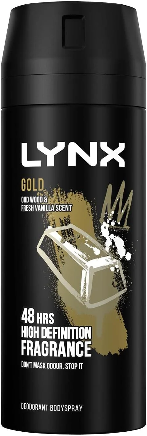 اسپری خوشبو کننده بدن مردانه Lynx Gold، بسته 6 عددی 150 میلی لیتری اسپری خوشبو کننده بدن مردانه Lynx Gold، بسته 6 عددی 150 میلی لیتری