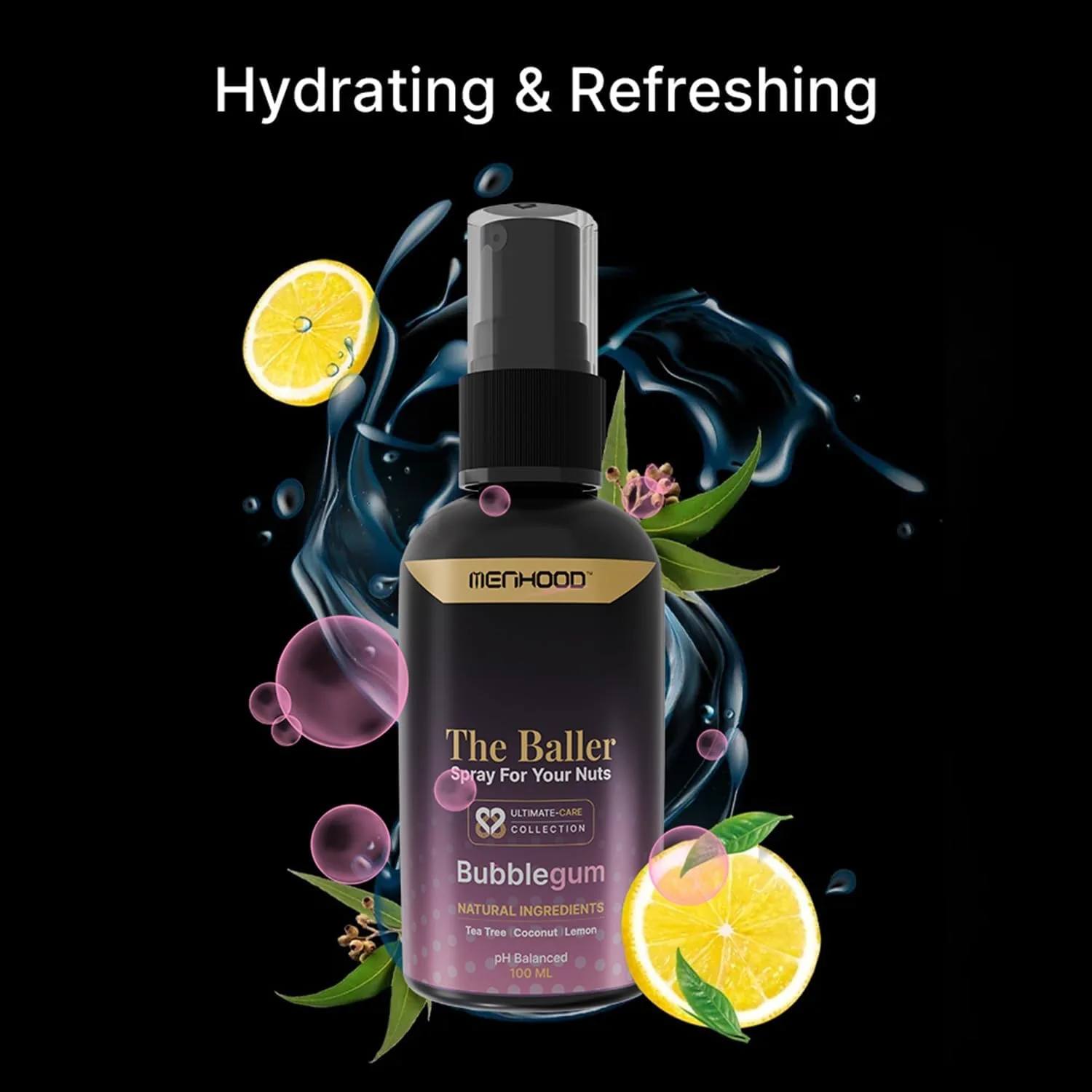 اسپری بدن مردانه برای ناحیه حساس با محافظت از پوست - خوشبو کننده بدن مردانه حاوی روغن درخت چای و عصاره اکالیپتوس - آدامس بادکنکی، 100 میلی لیتر اسپری بدن مردانه برای ناحیه حساس با محافظت از پوست - خوشبو کننده بدن مردانه حاوی روغن درخت چای و عصاره اکالیپتوس - آدامس بادکنکی، 100 میلی لیتر