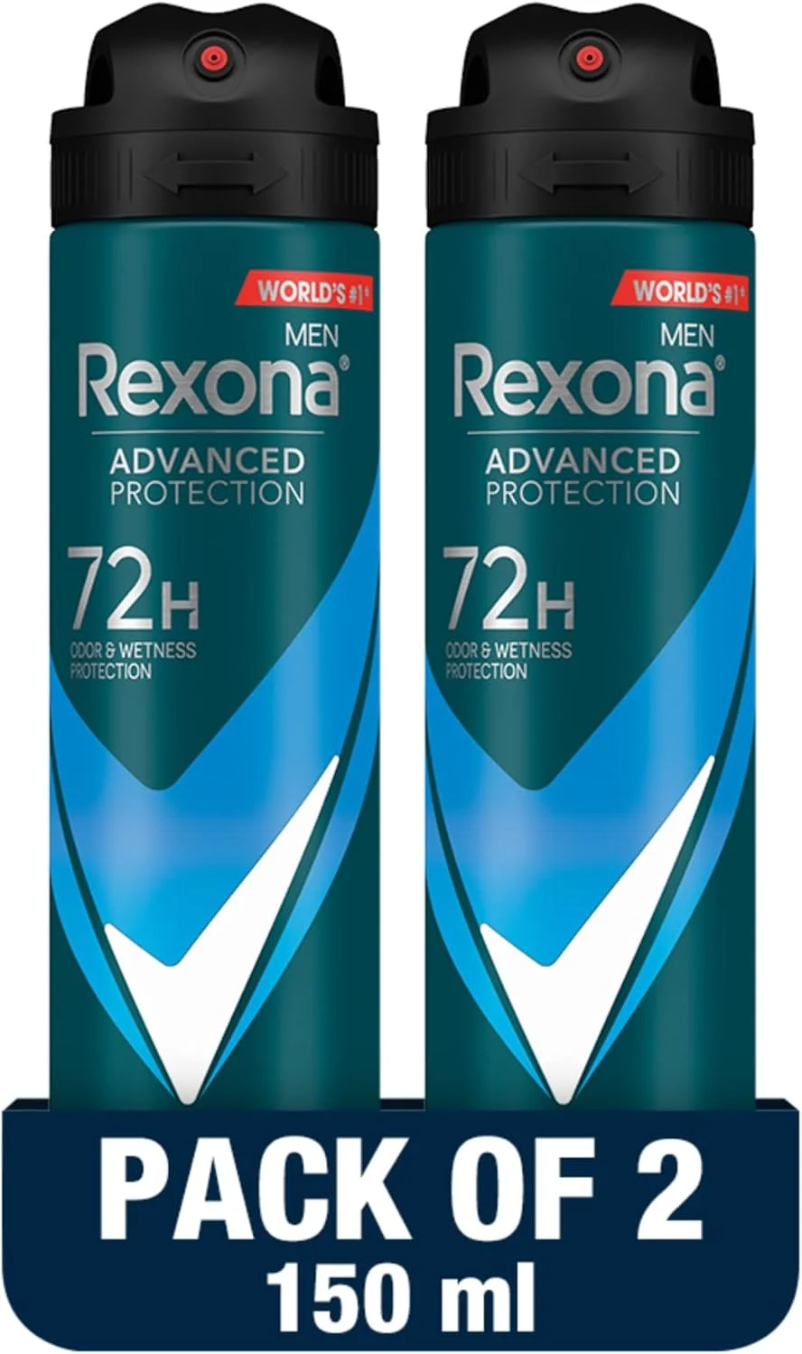 اسپری ضد تعریق مردانه رکسونا مدل Advanced Protection، محافظت ۷۲ ساعته در برابر عرق و بو، Active Dry، با فناوری MotionSense، ۱۵۰ میلی لیتر (۲ عدد) اسپری ضد تعریق مردانه رکسونا مدل Advanced Protection، محافظت ۷۲ ساعته در برابر عرق و بو، Active Dry، با فناوری MotionSense، ۱۵۰ میلی لیتر (۲ عدد)