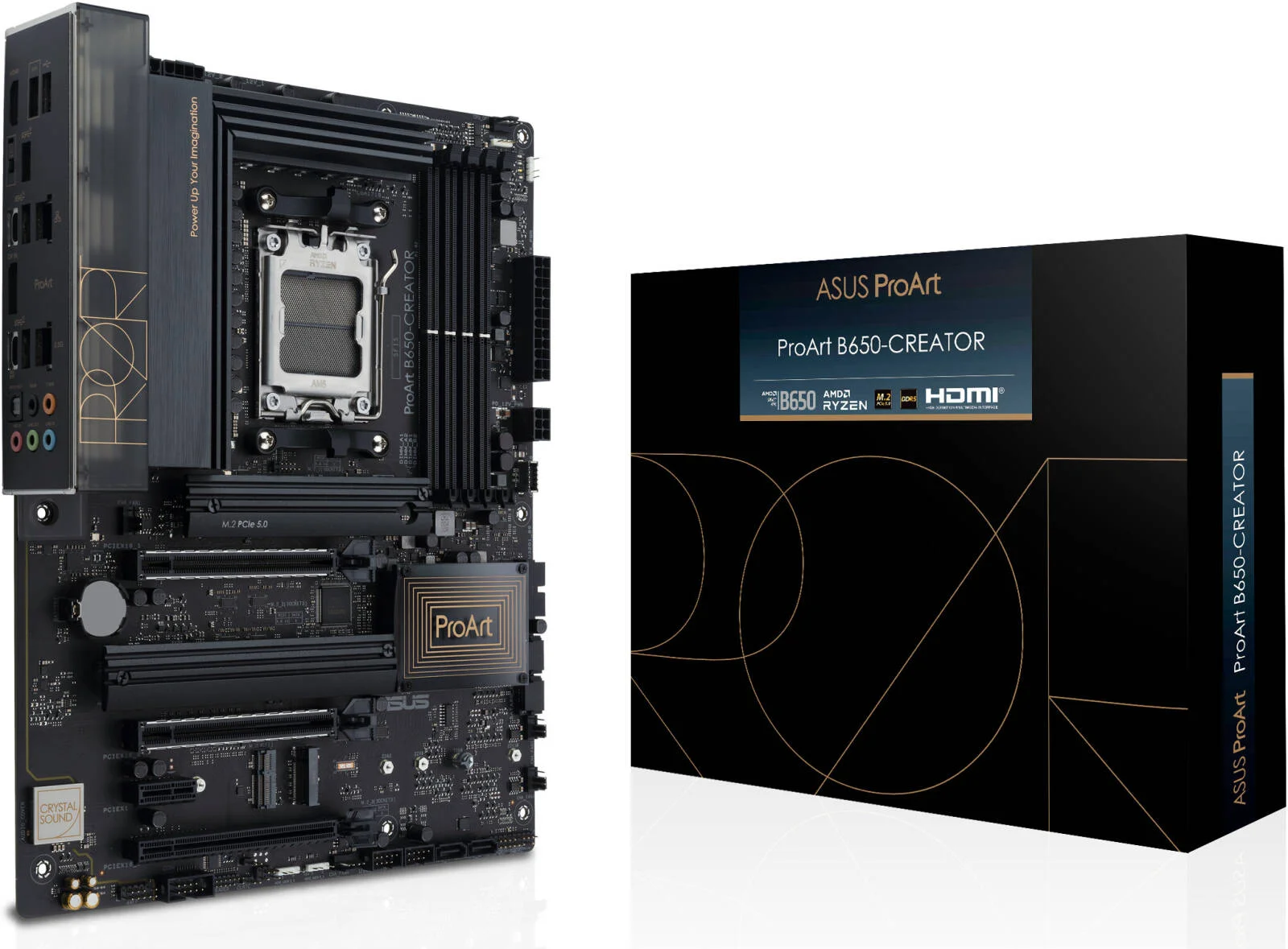 مادربرد ایسوس ProArt B650-Creator ATX AMD، چیپست AMD B650، دارای 4 اسلات DDR5 DIMM، حداکثر حافظه 192 گیگابایت، 3 اسلات M.2، 2 اسلات PCIe 4.0 x16، اترنت Realtek 2.5Gb، مشکی | 90MB1C40-M0EAY0