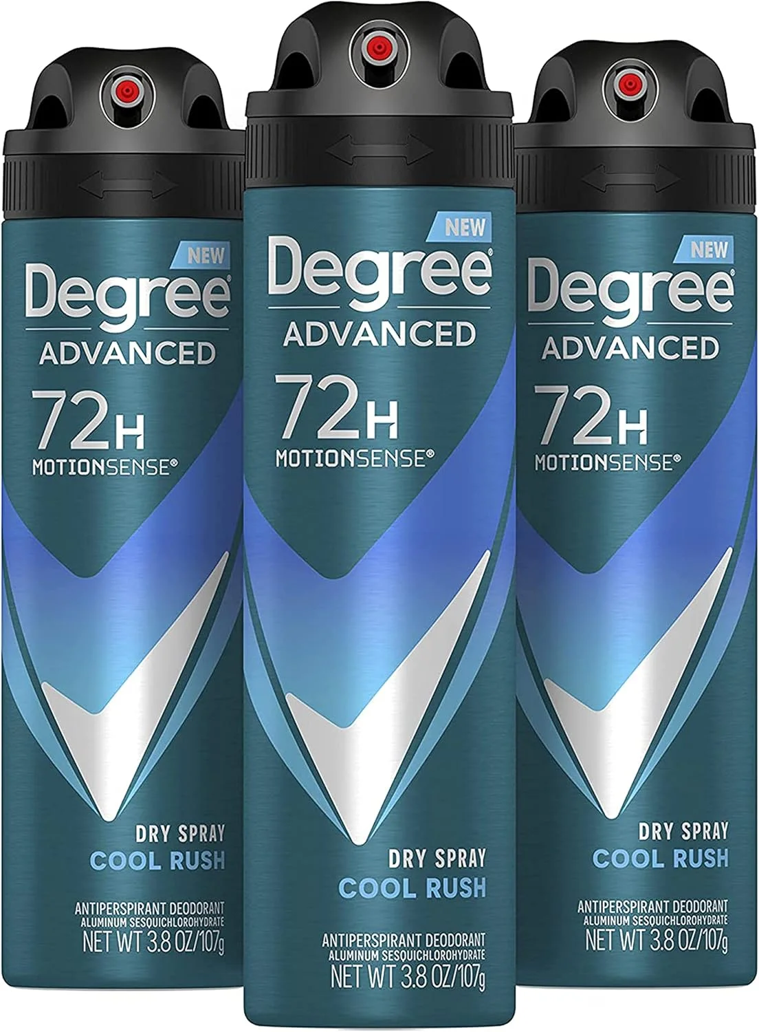 اسپری ضد تعریق مردانه Degree Men MotionSense، رایحه Cool Rush، 107 گرم (بسته 3 عددی) اسپری ضد تعریق مردانه Degree Men MotionSense، رایحه Cool Rush، 107 گرم (بسته 3 عددی)