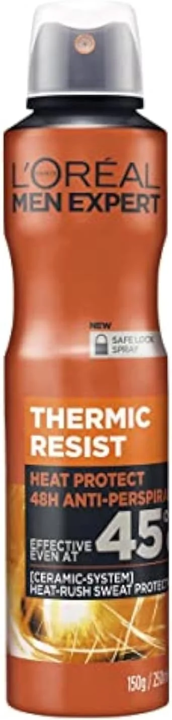 اسپری ضد تعریق مردانه لورآل پاریس مدل Thermic Resist حجم 250 میلی لیتر اسپری ضد تعریق مردانه لورآل پاریس مدل Thermic Resist حجم 250 میلی لیتر