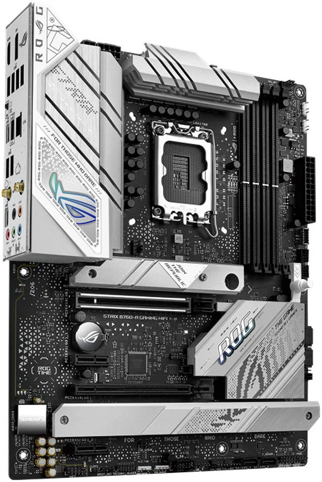 مادربرد ASUS ROG Strix B760-A Gaming WIFI LGA 1700 ATX، چیپست Intel B760، چهار اسلات DDR5 DIMM، حداکثر حافظه 192 گیگابایت، WIFI 6E / 2.5G ETH، PCIe 5.0، سه اسلات M.2، HDMI / DP، USB 3.2 GEN 2X2 | 90MB1EP0-M1EAY0