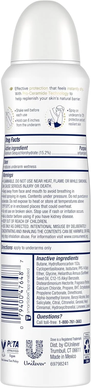 اسپری ضد تعریق داو Advanced Care با رایحه نیلوفر آبی و شکوفه گیلاس، مرطوب کننده و مناسب برای مراقبت بعد از اصلاح، با ماندگاری 72 ساعته و تقویت کننده سطح سرامید پوست برای زیر بغل نرم، 107 گرم اسپری ضد تعریق داو Advanced Care با رایحه نیلوفر آبی و شکوفه گیلاس، مرطوب کننده و مناسب برای مراقبت بعد از اصلاح، با ماندگاری 72 ساعته و تقویت کننده سطح سرامید پوست برای زیر بغل نرم، 107 گرم