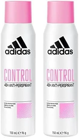 اسپری ضد تعریق زنانه آدیداس مدل Control Cool & Care با ماندگاری 48 ساعته 150 میلی لیتر (بسته 2 عددی)