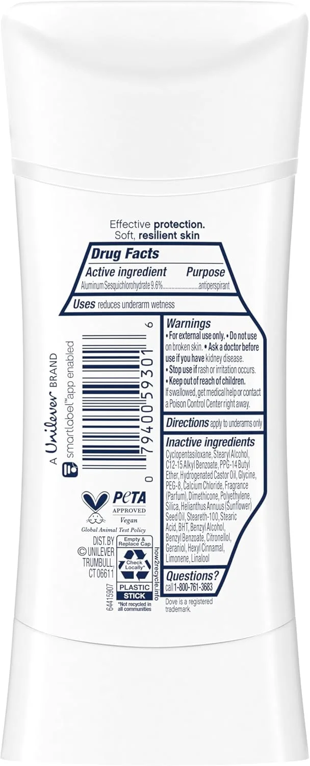 استیک ضد تعریق و خوشبو کننده بدن داو Advanced Care برای پوستی نرم و مقاوم، با پایانی شفاف بدون ایجاد لکه‌های سفید و محافظت 72 ساعته در برابر تعریق و بو، 74 گرم