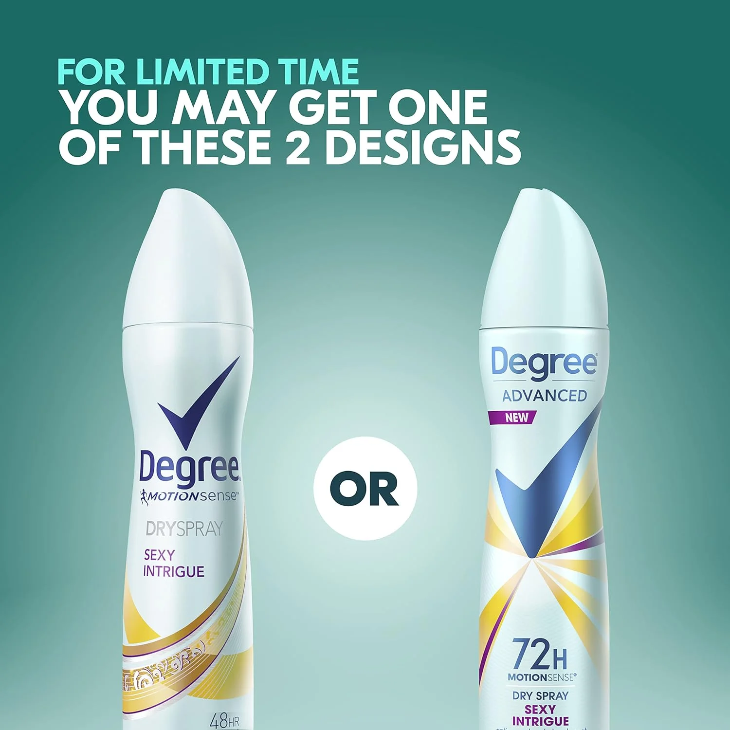 اسپری ضد تعریق زنانه Degree، رایحه فریبنده، 107 گرم (بسته 4 عددی)