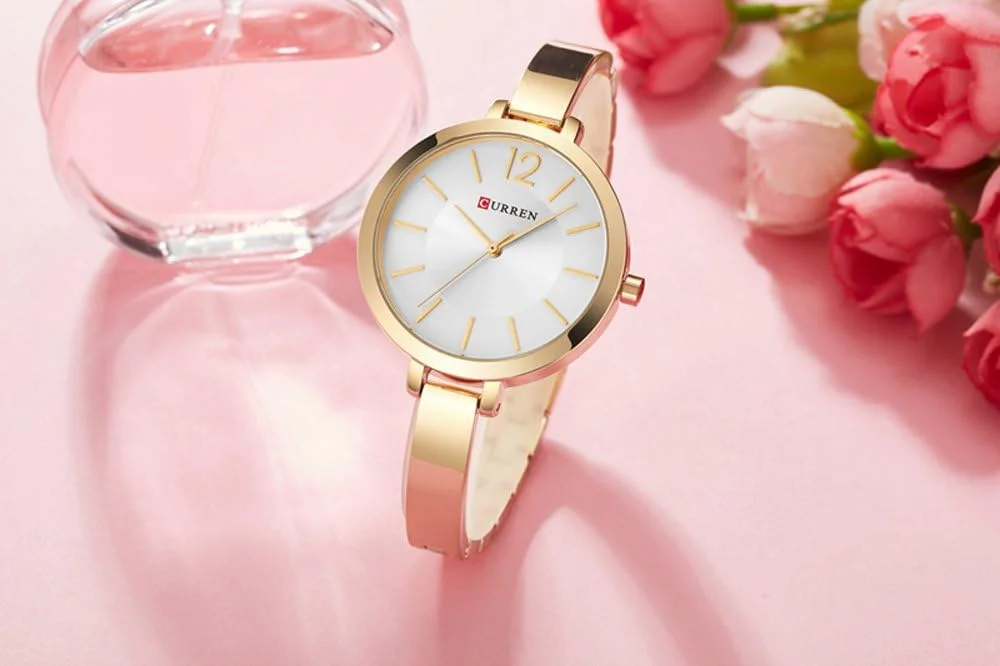 ساعت مچی کوارتز استیل ضد آب اسپرت زنانه و دخترانه مدل 9012