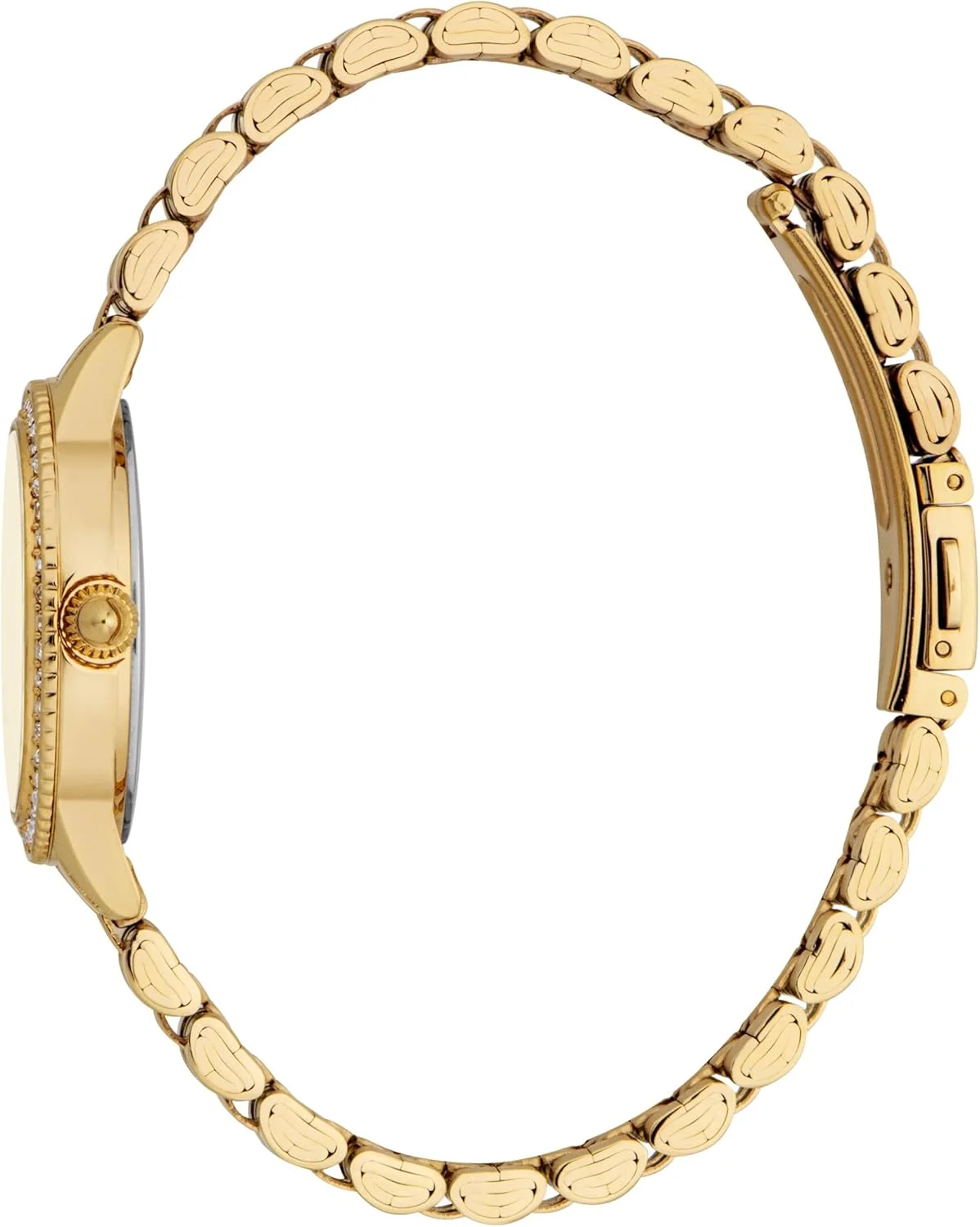 ساعت مچی زنانه جاست کاوالی، بدنه طلایی رنگ، صفحه شامپاین، بند فلزی، سه عقربه، 3 ATM