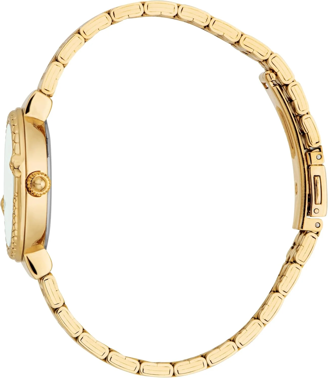 ساعت مچی زنانه جاست کاوالی، بدنه طلایی رنگ، صفحه سبز تیره، بند فلزی، سه عقربه، 3ATM