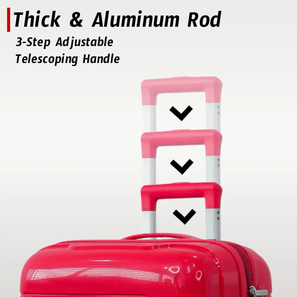 چمدان فوق العاده بزرگ 32 اینچی سبک وزن PP | چمدان مسافرتی هارد شل نشکن با ظرفیت 40 کیلوگرم، چرخ های اسپینر، قفل امنیتی، کیف ترولی (PP سرامیکی، خاکستری تیره) چمدان فوق العاده بزرگ 32 اینچی سبک وزن PP | چمدان مسافرتی هارد شل نشکن با ظرفیت 40 کیلوگرم، چرخ های اسپینر، قفل امنیتی، کیف ترولی (PP سرامیکی، خاکستری تیره)