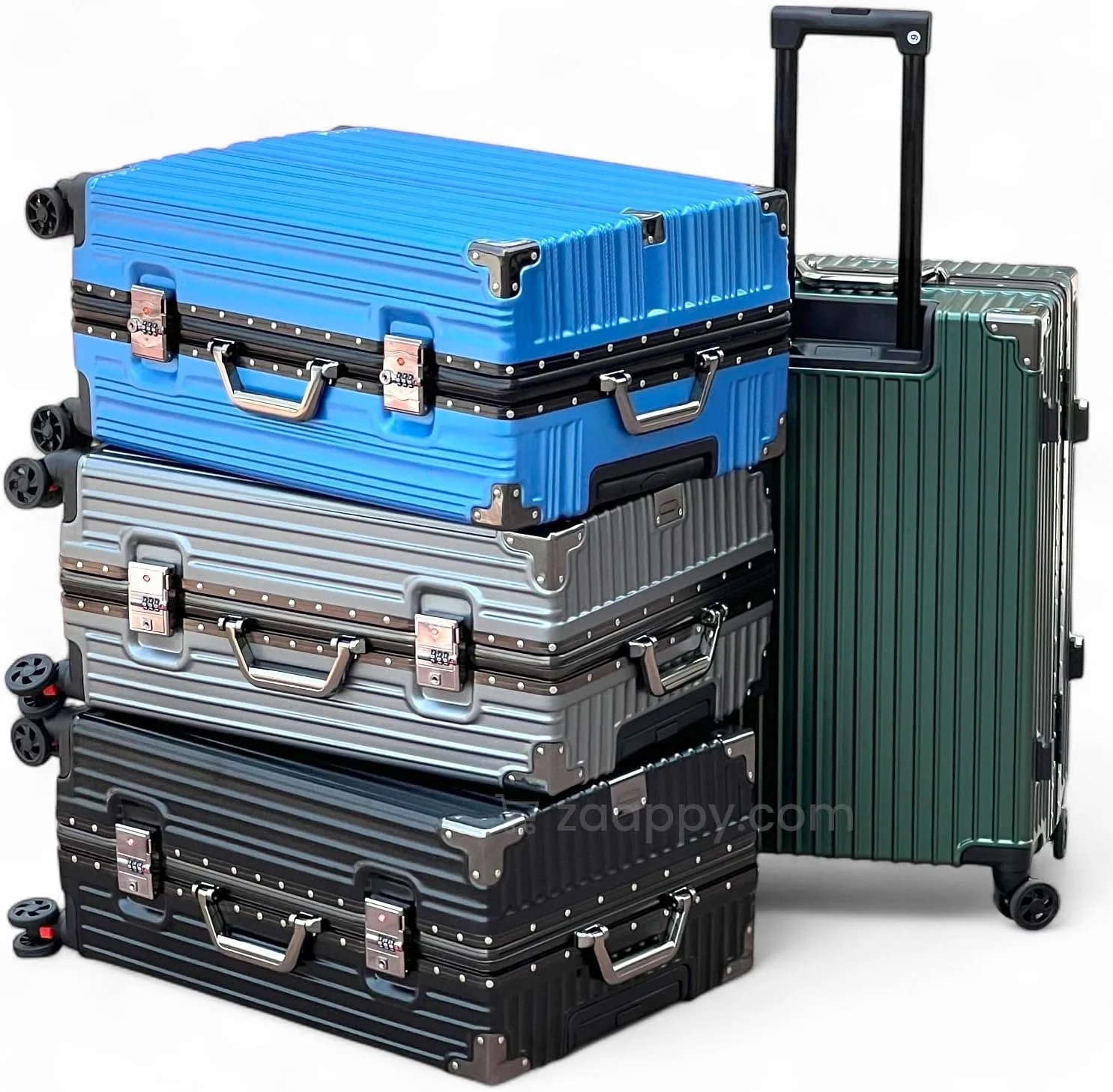 چمدان آلومینیومی سایز 24 اینچ - چمدان متوسط بدون زیپ با چرخ های اسپینر، قفل ایمن و 8 چرخ اسپینر - کیف چرخ دار مسافرتی بادوام برای آقایان و بانوان (Prosp، مشکی) چمدان آلومینیومی سایز 24 اینچ - چمدان متوسط بدون زیپ با چرخ های اسپینر، قفل ایمن و 8 چرخ اسپینر - کیف چرخ دار مسافرتی بادوام برای آقایان و بانوان (Prosp، مشکی)