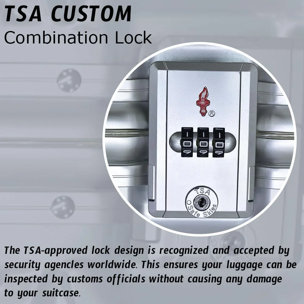چمدان آلومینیومی سایز 24 اینچ (20-25 کیلوگرم) مناسب برای سفرهای طولانی، چمدان ترولی نشکن و شیک، چمدان هارد شل پلی کربنات با چرخ های دوبل 360 درجه (سبز، سایز 24 اینچ) چمدان آلومینیومی سایز 24 اینچ (20-25 کیلوگرم) مناسب برای سفرهای طولانی، چمدان ترولی نشکن و شیک، چمدان هارد شل پلی کربنات با چرخ های دوبل 360 درجه (سبز، سایز 24 اینچ)